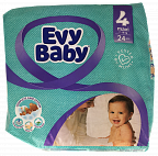 ПОДГУЗНИК EVY BABY MAXI 4 7-18КГ 24ШТ(8) ПОДГУЗНИК EVY BABY MAXI 4 7-18КГ 24ШТ(8)