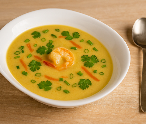 Тыквенный суп со вкусом карри