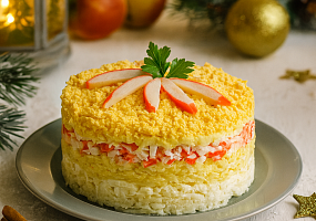 Салат Крабовая шуба