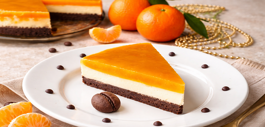 Мандариновый чизкейк