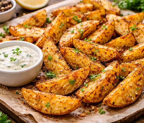 Картофель по-деревенски в духовке