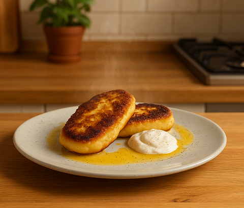 Зразы картофельные с луком и яйцом