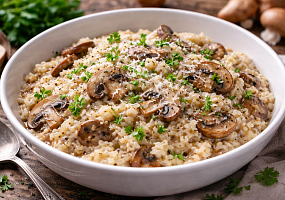 Сливочное ризотто с грибами